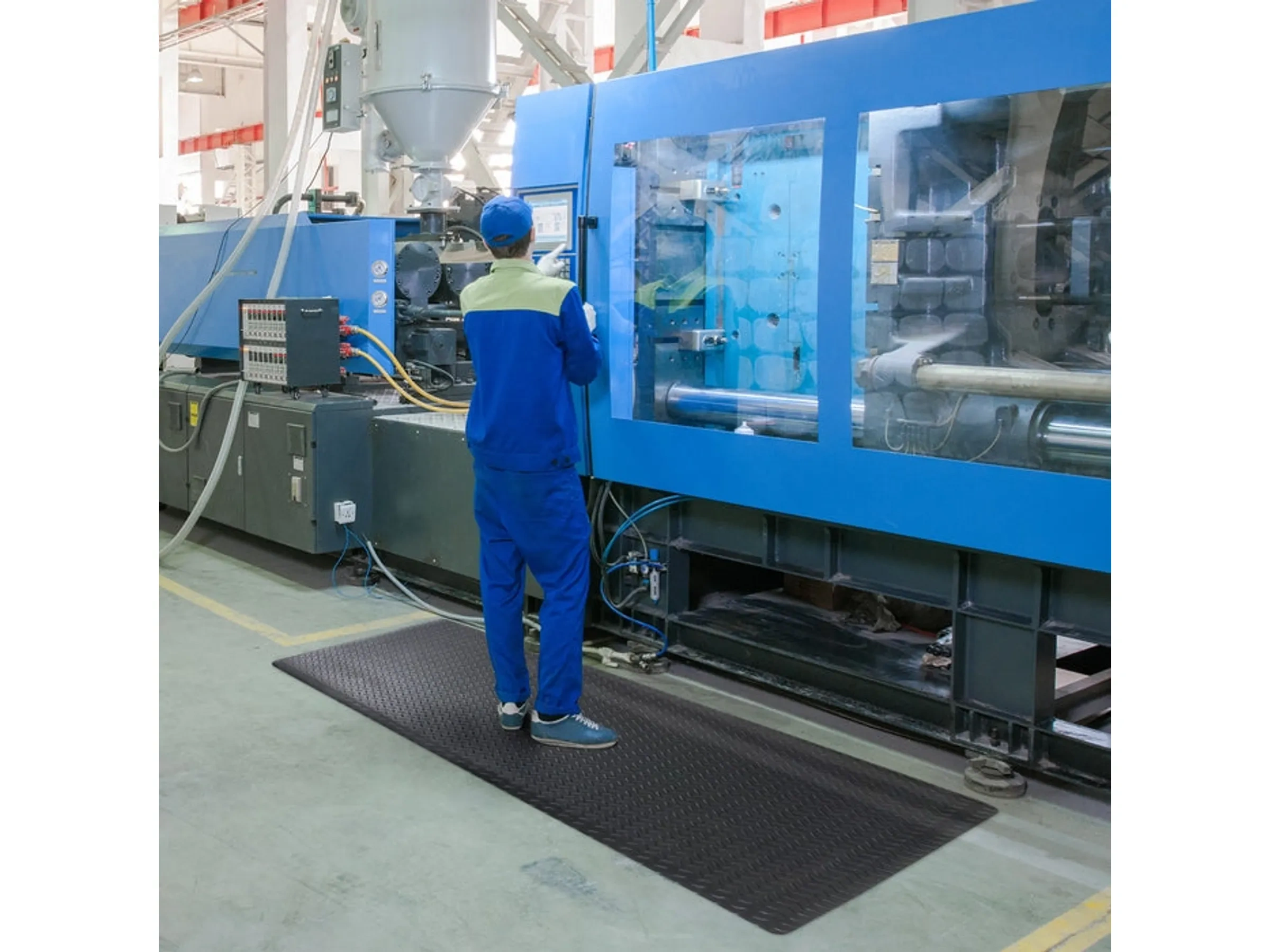 KARAT Anti-Ermüdungsmatte Dyna-Protect Diamond – 120 × 1830 cm, Schwarz