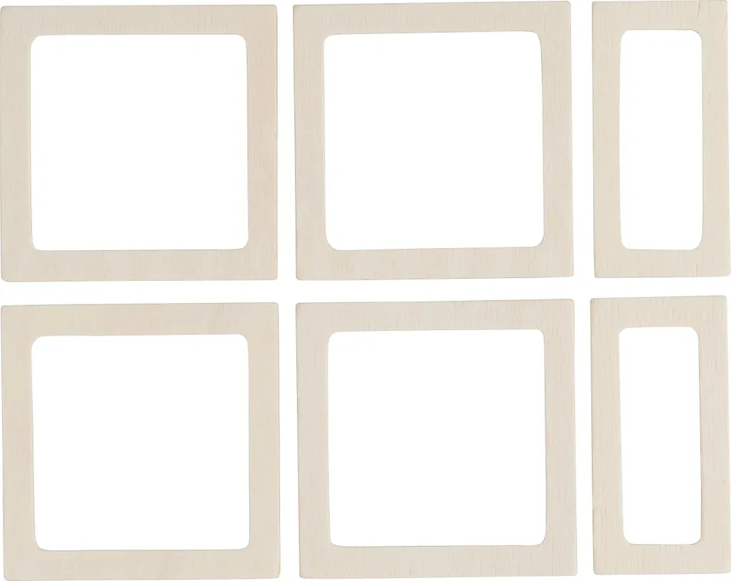 Miniatur Bilderrahmen Set – 3x3, 4x4, 5x5 cm – Sperrholz Miniatur Bilderrahmen Set – 3x3, 4x4, 5x5 cm – Sperrholz
