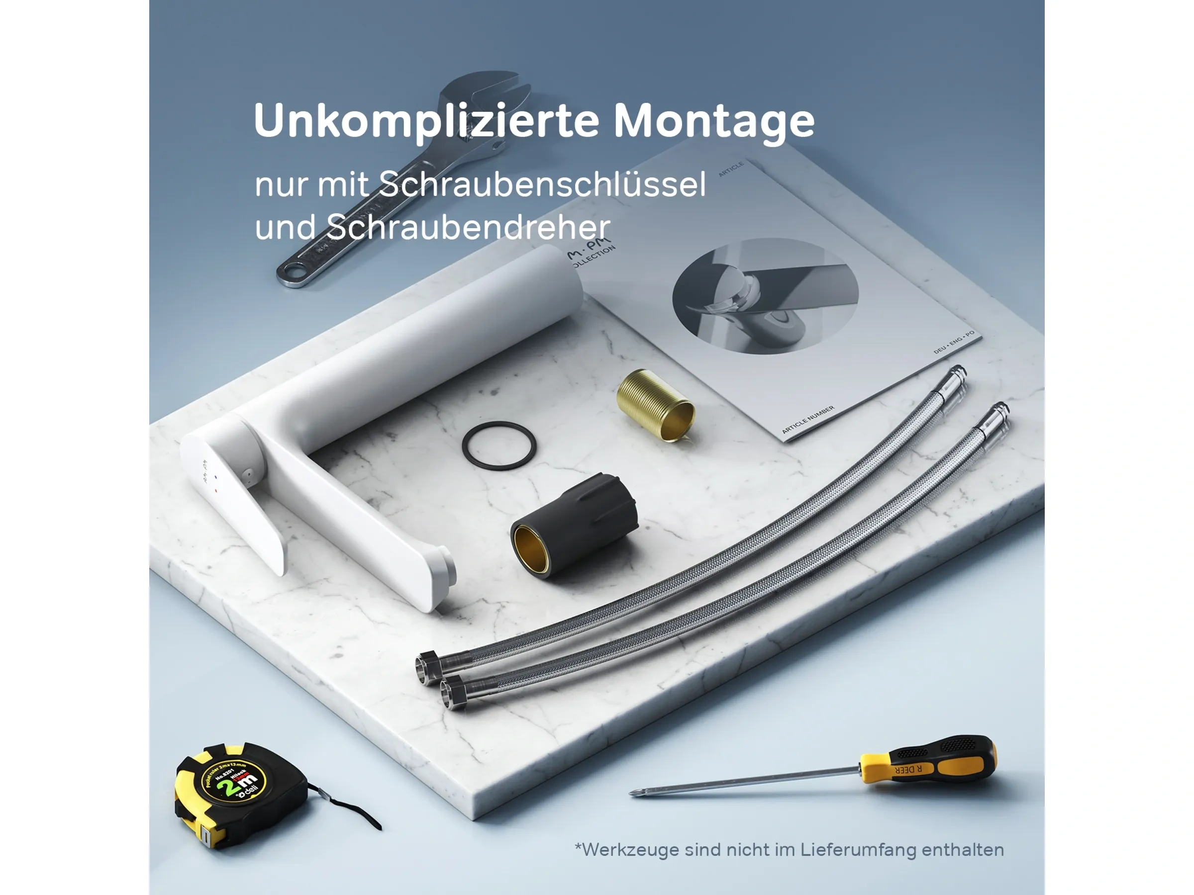 AM.PM Einhebel-Waschtischarmatur HIT FTA02133 – Weiß