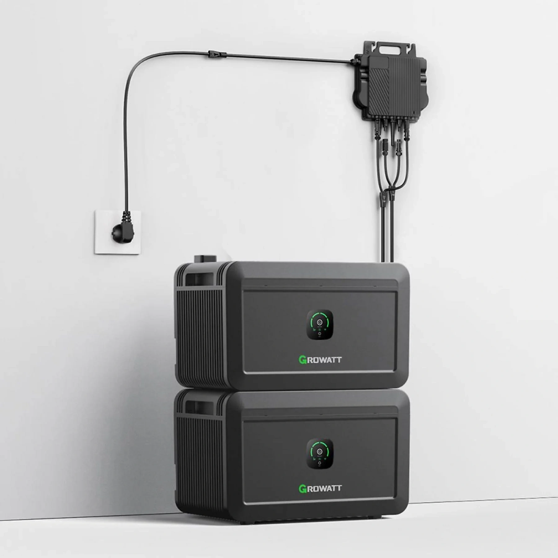 Growatt NOAH 2000 – Intelligenter Solarspeicher für Balkonkraftwerke (2048 Wh, LiFePO₄, IP66)