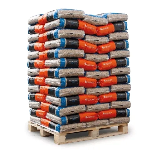 Heizfuxx Holzpellets Blue – 15 kg × 65 Säcke (975 kg Palette)
