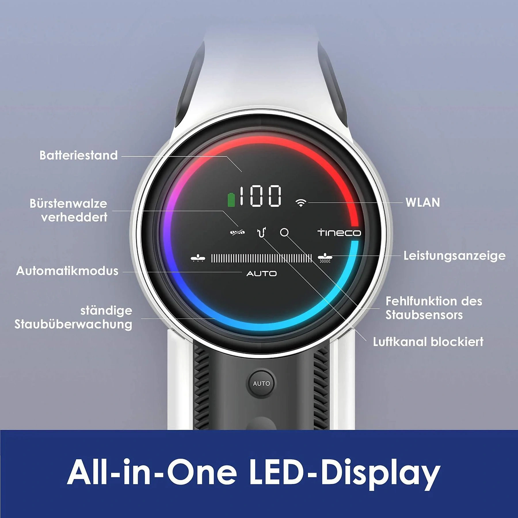 TINECO PURE ONE S12 TANGO – Smarter Stielsauger mit Dual-LED-Bürsten & App-Steuerung