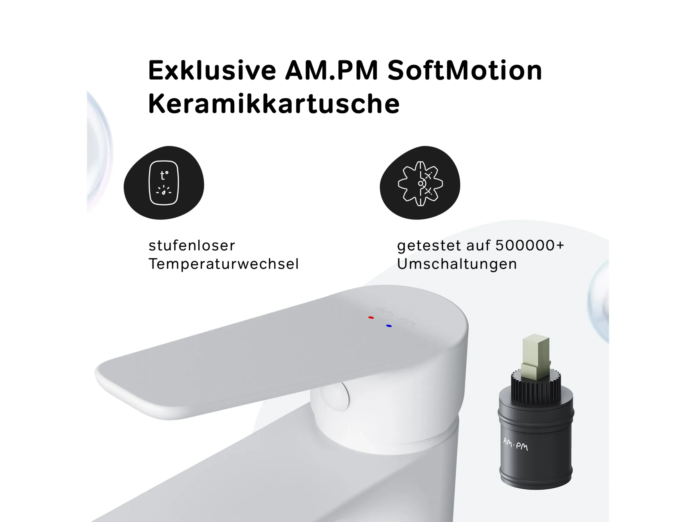 AM.PM Einhebel-Waschtischarmatur HIT FTA02133 – Weiß