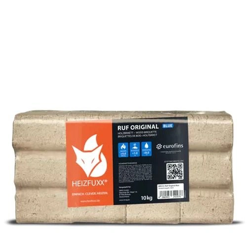 Heizfuxx RUF Original Blue – 10 kg × 96 Gebinde (960 kg Palette)