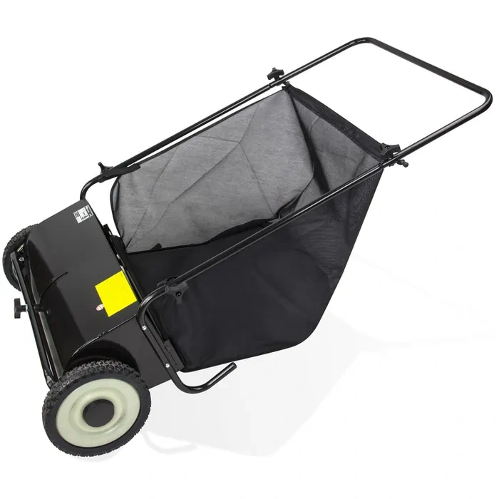 DEMA Laubsammler Kehrmaschine 25001 – 180 Liter, für Blätter, Vertikutiergut & Gras