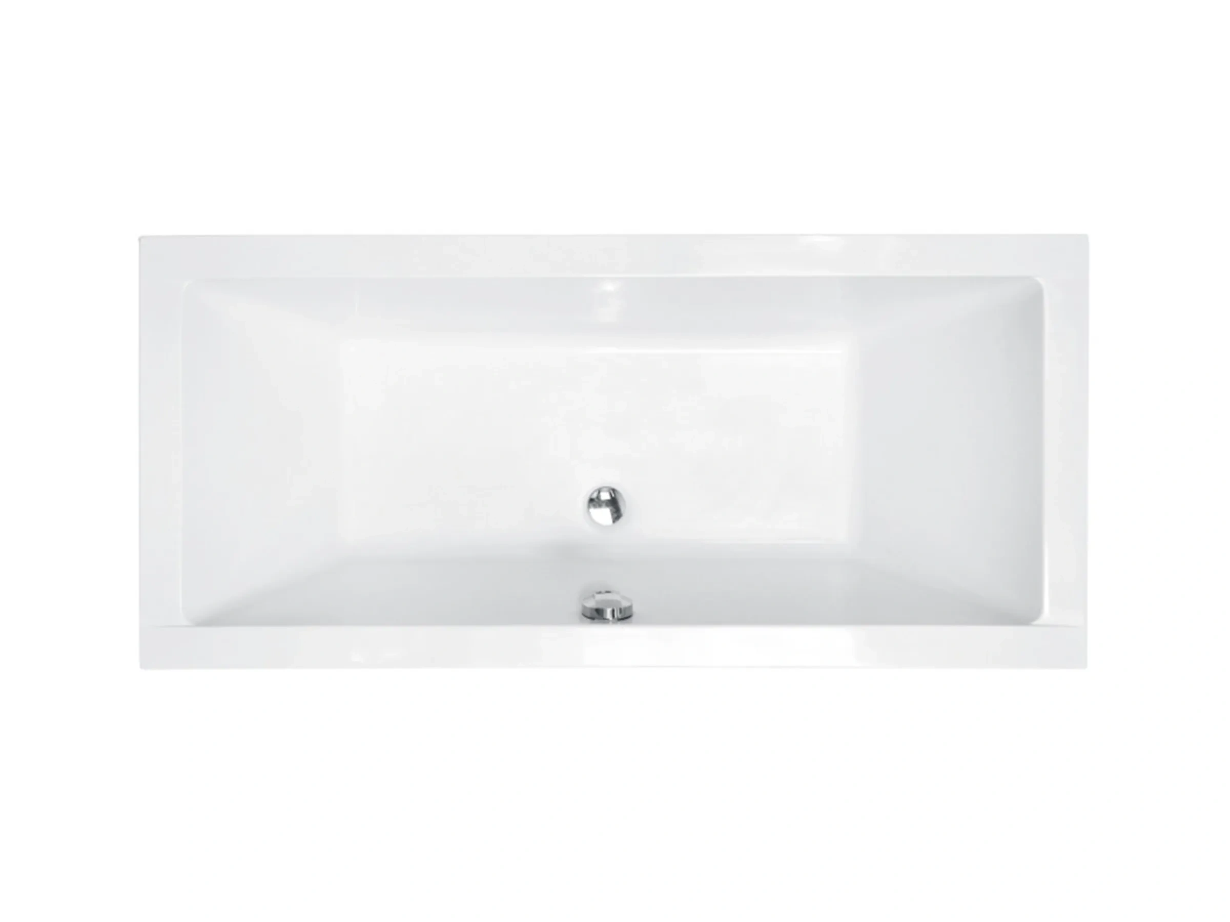 Bad Land Badewanne QUADRO Rechteck 175x80 – Mit Ablauf & Füßen
