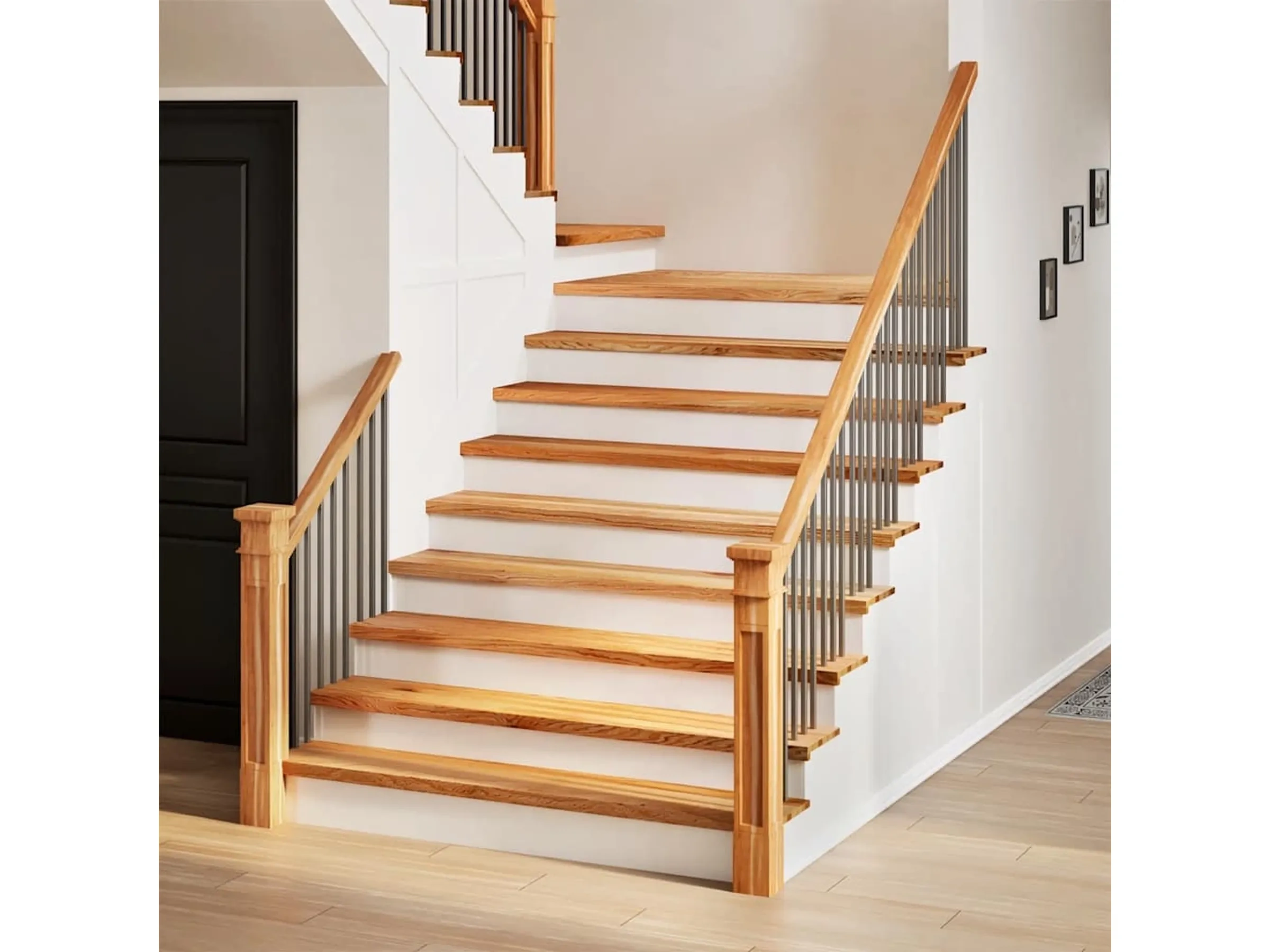 vidaXL Treppenstufen 20 Stk Hellbraun 120×30×2 cm Massivholz Eiche