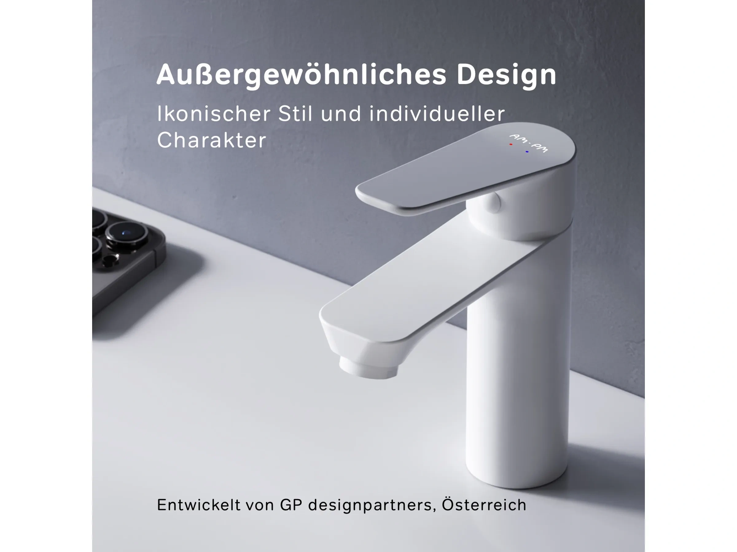 AM.PM Einhebel-Waschtischarmatur HIT FTA02133 – Weiß