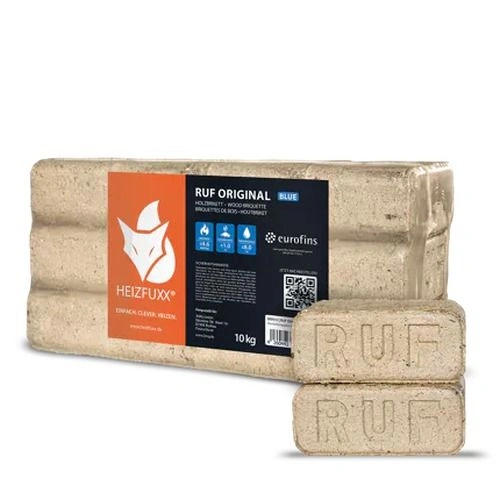 Heizfuxx RUF Original Blue – 10 kg × 96 Gebinde (960 kg Palette)