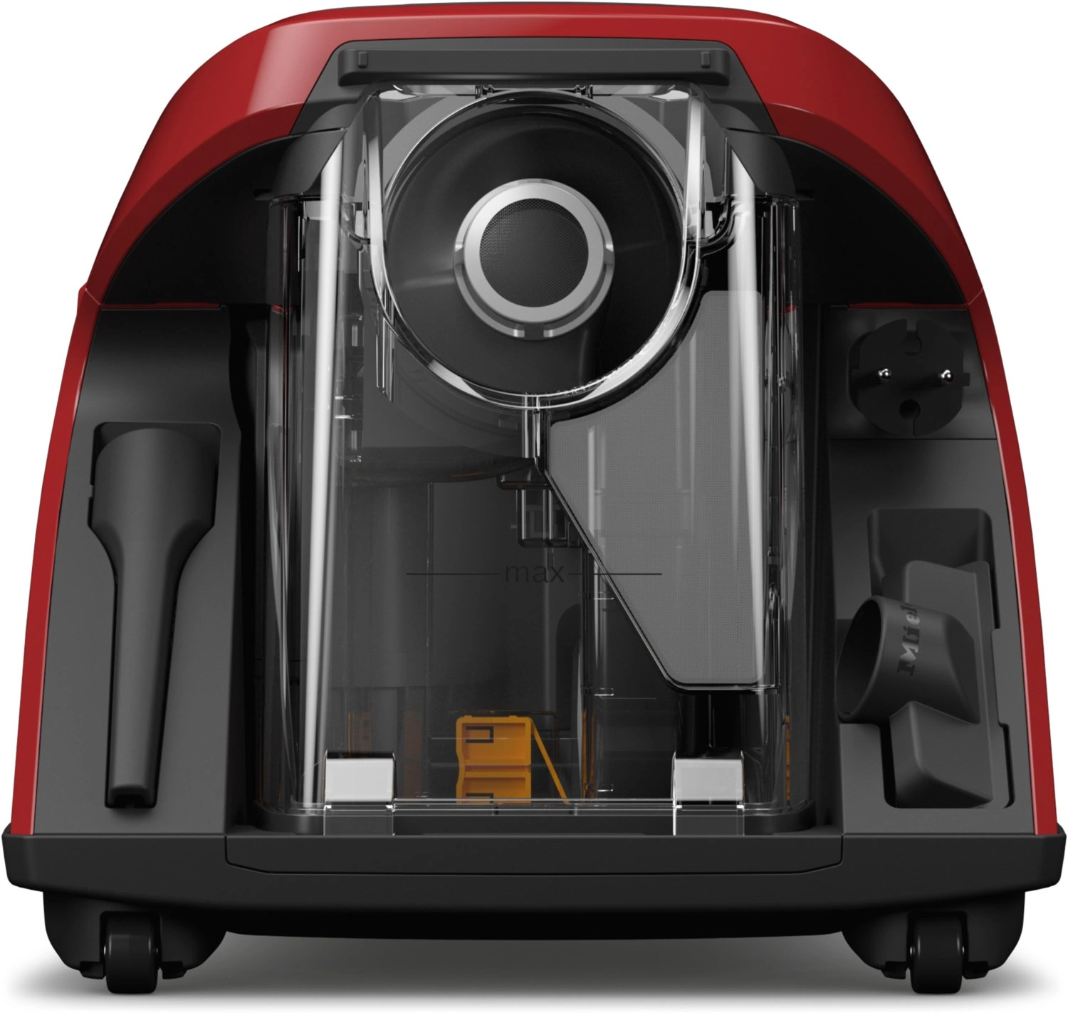 Miele Blizzard CX1 Cat & Dog – Beutelloser Bodenstaubsauger, mangorot