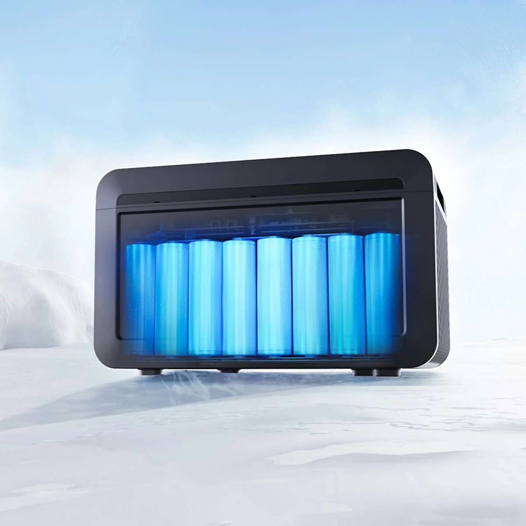 Growatt NOAH 2000 – Intelligenter Solarspeicher für Balkonkraftwerke (2048 Wh, LiFePO₄, IP66)