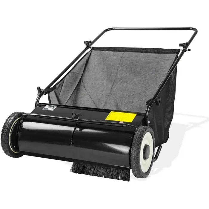 DEMA Laubsammler Kehrmaschine 25001 – 180 Liter, für Blätter, Vertikutiergut & Gras