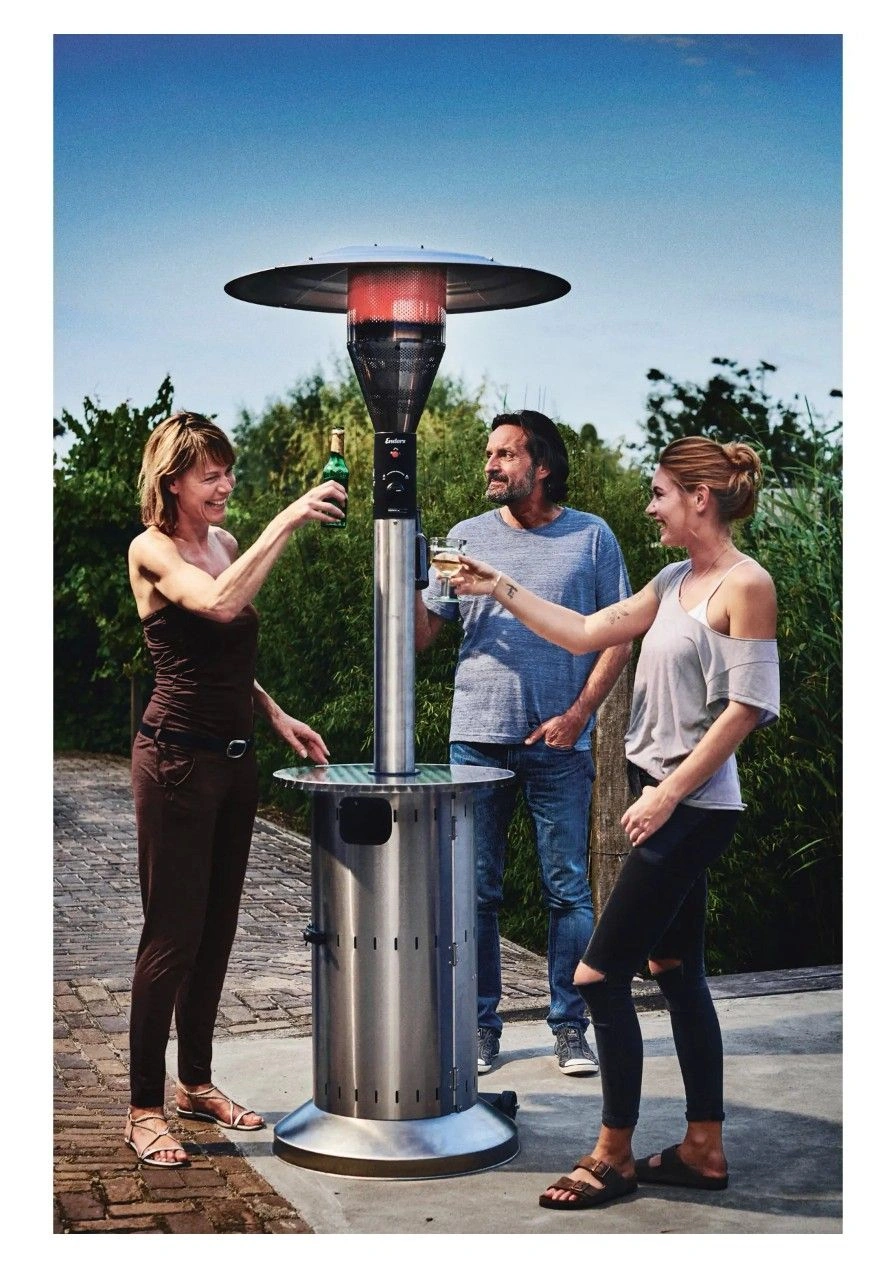 Enders Terrassen-Heizstrahler Commercial 14 kW – Turbobrenner mit Edelstahlaussenrohr