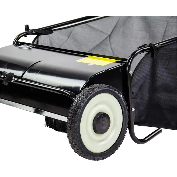 DEMA Laubsammler Kehrmaschine 25001 – 180 Liter, für Blätter, Vertikutiergut & Gras