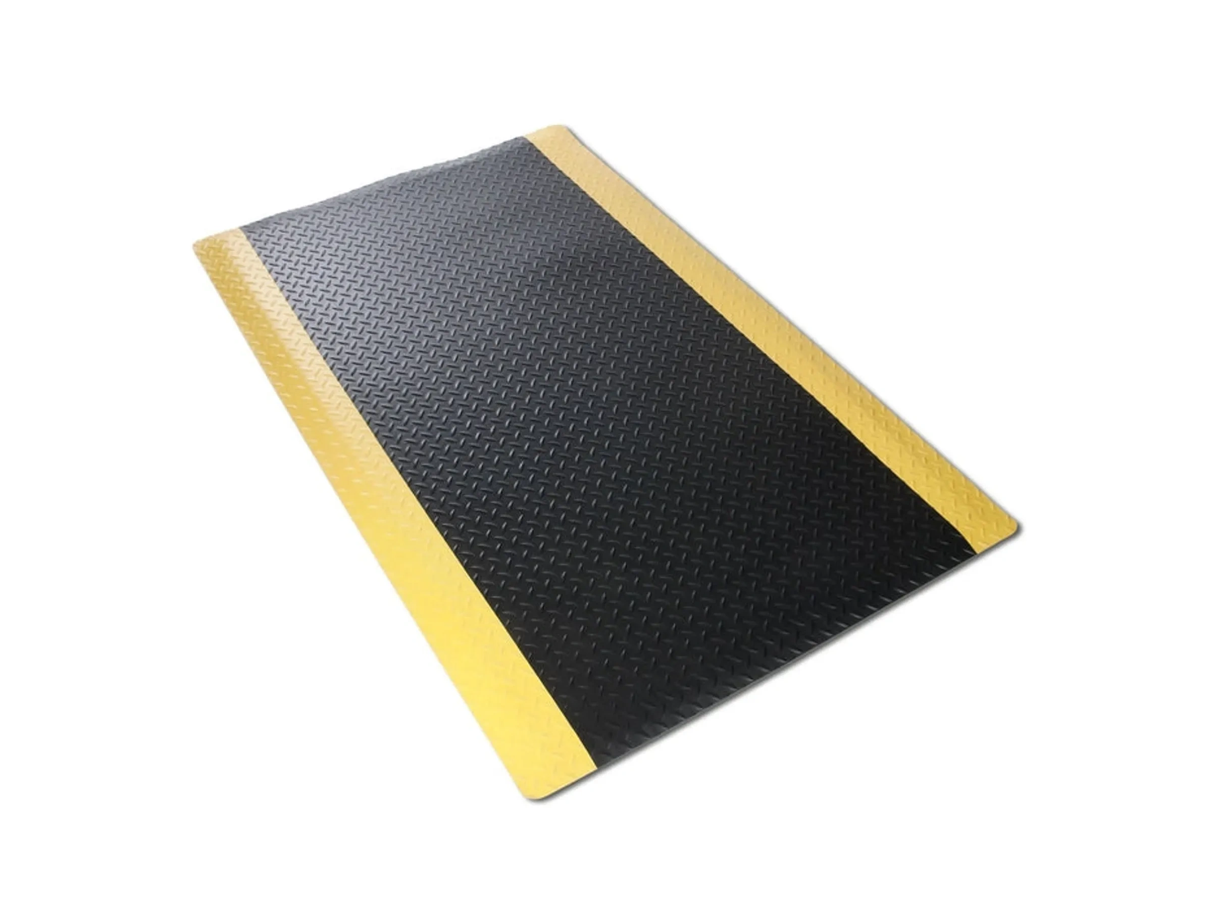 KARAT Anti-Ermüdungsmatte Dyna-Protect Diamond – 120 × 1830 cm, Schwarz-Gelb
